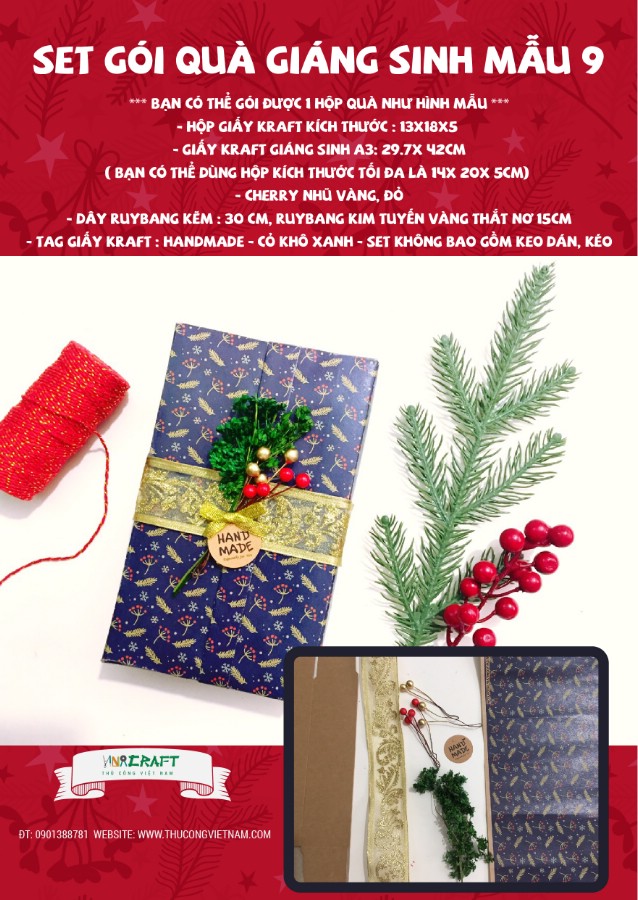 Set Gói Quà Giáng Sinh Mẫu 9